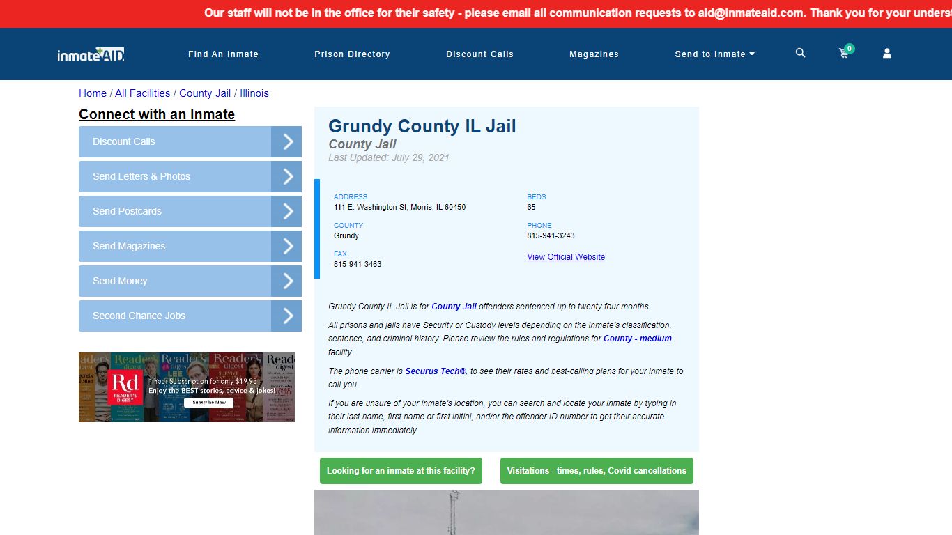 Grundy County IL Jail - Inmate Locator - Morris, IL