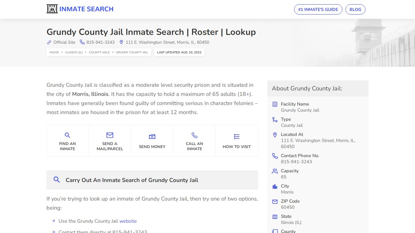 Grundy County Jail Inmate Search | Roster | Lookup